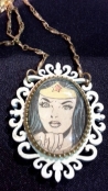 Hand-Crafted Wonder Woman Cameo necklace