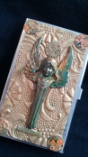 "Angel" Mixed Media Business Card Holder