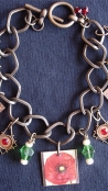 Flower Charm Bracelet  Flower Charm Bracelet
