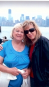 My mom and I visiting the Statue of Liberty